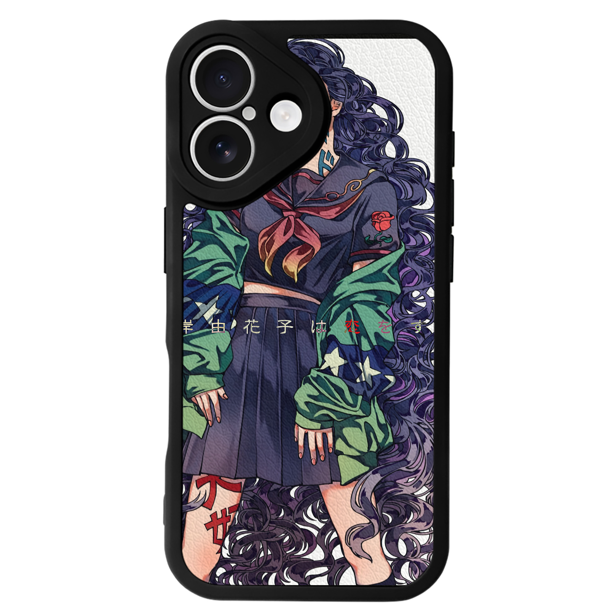 （画像用） ジョジョの奇妙な冒険 JoJo's Bizarre Adventure 【iPhone 16シリーズ対応】シリコンスマホケース（レザー調） 材質：シリコン